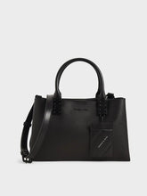 Charles & Ke*th - Cameron Double Top Handle Bag - Ultra-Matte Black