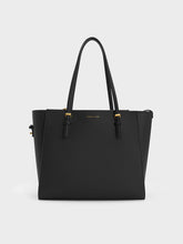 Charles & Ke*th - Sansa Tote Bag - Black/plum