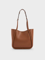 Charles & Ke*th - Mini Lyla Tubular Tote Bag - Chocolate