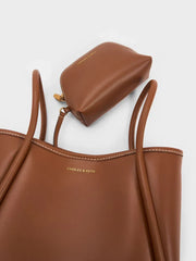 Charles & Ke*th - Mini Lyla Tubular Tote Bag - Chocolate