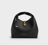 Charles & Ke*th - Chance Turn-Lock Bucket Bag - Black