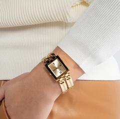 GU*SS - Ladies Gold Tone Analog Watch - GW0668L2