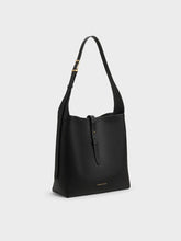Charles & Ke*th - Beryl Belted Hobo Bag - Black