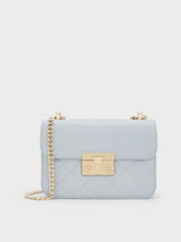 Charles & Ke*th - Alva Quilted Chain-Handle Bag - Sea Salt Blue