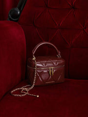 Charles & Ke*th - Arwen Quilted Vanity Bag - Burgundy