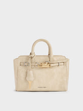 Charles & Ke*th - Mini Delfina Belted Tote Bag - Sand
