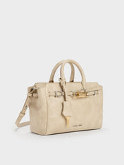 Charles & Ke*th - Mini Delfina Belted Tote Bag - Sand