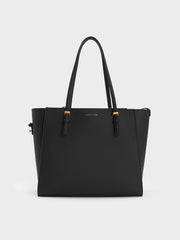 Charles & Ke*th -  Sansa Tote Bag - Black/plum