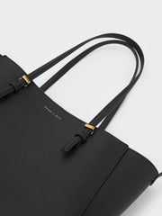 Charles & Ke*th -  Sansa Tote Bag - Black/plum
