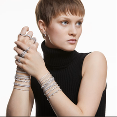 Swar*vski - Matrix Tennis bracelet - Pear Cut - 5598350-333