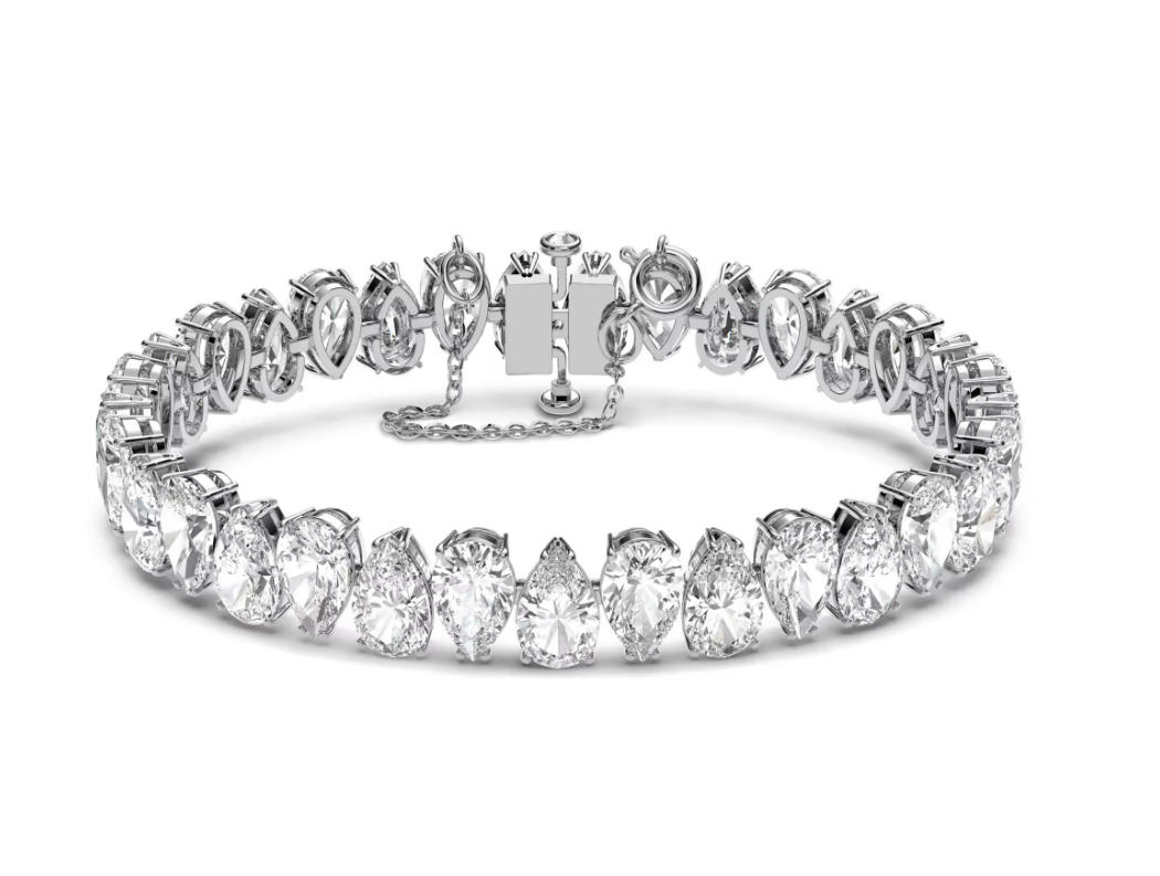 Swar*vski - Matrix Tennis bracelet - Pear Cut - 5598350-333