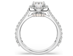 Swar*vski - Una Angelic ring Round cut, White, Silver-tone finish - 5717927 / 5636267 / 5642622