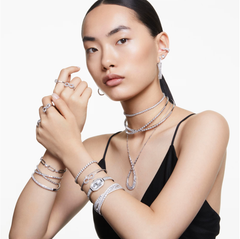 Swar*vski - Hyperbola bangle Infinity, White, Rhodium plated - 5684049