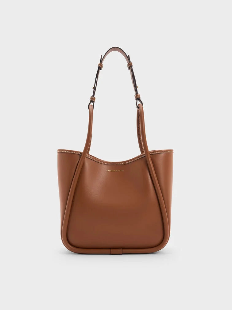 Charles & Ke*th -  Mini Lyla Tubular Tote Bag - Chocolate
