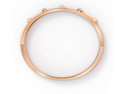 Swar*vski - Crystal Thrilling Bangle, White, Rose-Gold Tone Plated - 5555746
