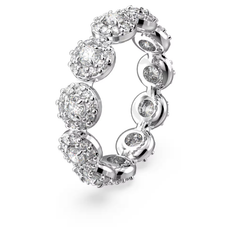 Swar*vski - Una Angelic ring Round cut, White, Rhodium plated - 5642607 / 5642609