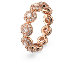 Swar*vski - Una Angelic ring Round cut, White, Rose gold-tone plated - 5642615