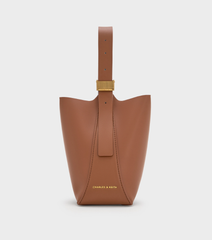 Charles & Ke*th - Edna Bucket Bag - Chocolate