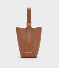 Charles & Ke*th - Edna Bucket Bag - Chocolate