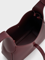 Charles & Ke*th - Mini Adalyn Hobo Bag - Wineberry Red