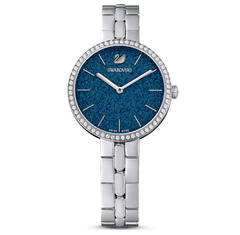 Swar*vski - Cosmopolitan watch Swiss Made, Metal bracelet, Blue, Stainless steel - 5517790