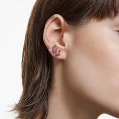 Swar*vski - Idyllia Lilia stud earrings Butterfly, Pink, Rose gold-tone plated - 5636428 / 5378694