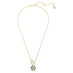 Swar*vski - Idyllia pendant Mixed cuts, Flower, Blue, Gold-tone plated - 5709029 / 5721326