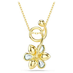 Swar*vski - Idyllia pendant Mixed cuts, Flower, Blue, Gold-tone plated - 5709029 / 5721326