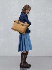 Charles & Ke*th - Arlet Double-Handle Belted Tote Bag - Sahara Sand