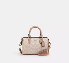 C*ACH - Mini Rowa* Crossbody Bag In Blocked Signature Canvas