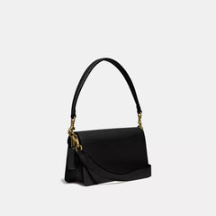C*ACH - Tabb* Shoulder Bag 26 With Signature Canvas - Brass/Tan Black