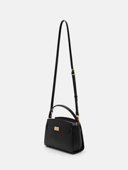 PEDR*  Belted Canvas Handbag - Black