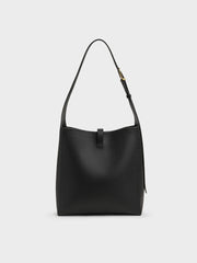 Charles & Ke*th - Beryl Belted Hobo Bag - Black