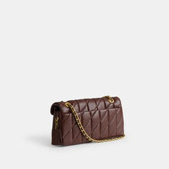 C*ACH - Tabb* Shoulder Bag 26 With Pillow Quilting - Brown