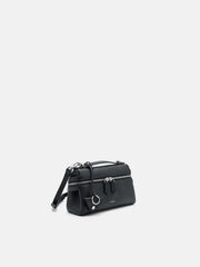PEDR*  Alyssa Leather Shoulder Bag - Black