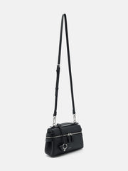 PEDR*  Alyssa Leather Shoulder Bag - Black
