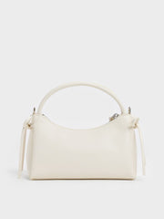 Charles & Ke*th - Hazel Bow Top Handle Bag - Cream