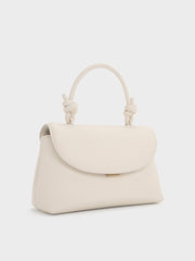 Charles & Ke*th - Sammie Knotted-Handle Convertible Backpack - Cream