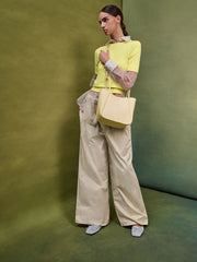 Charles & Ke*th -  Mini Lyla Tubular Tote Bag - Butter Yellow