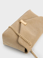 Charles & Ke*th - Lilibet Chain-Strap Bag - Nutmeg Beige