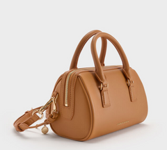 Charles & Ke*th -Everleigh Bowling Bag -Russet Brown