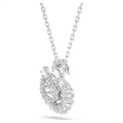 Swar*vski -Swan pendant Mixed cuts, Swan, white-5732412