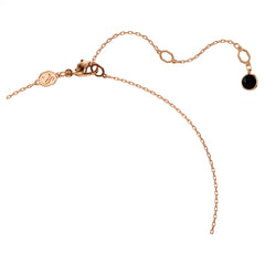 Swar*vski -Swan pendant Swan, Black, Rose gold-tone plated - 5678045